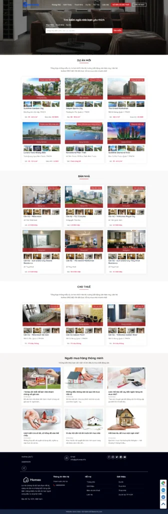 Mẫu Website Bất động sản 10