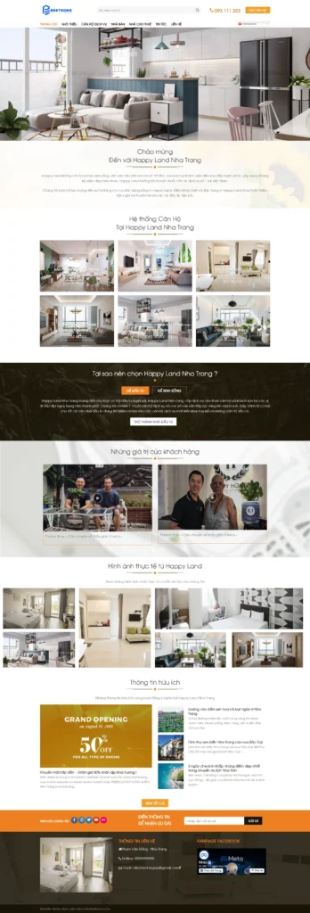 Mẫu Website Bất động sản 11