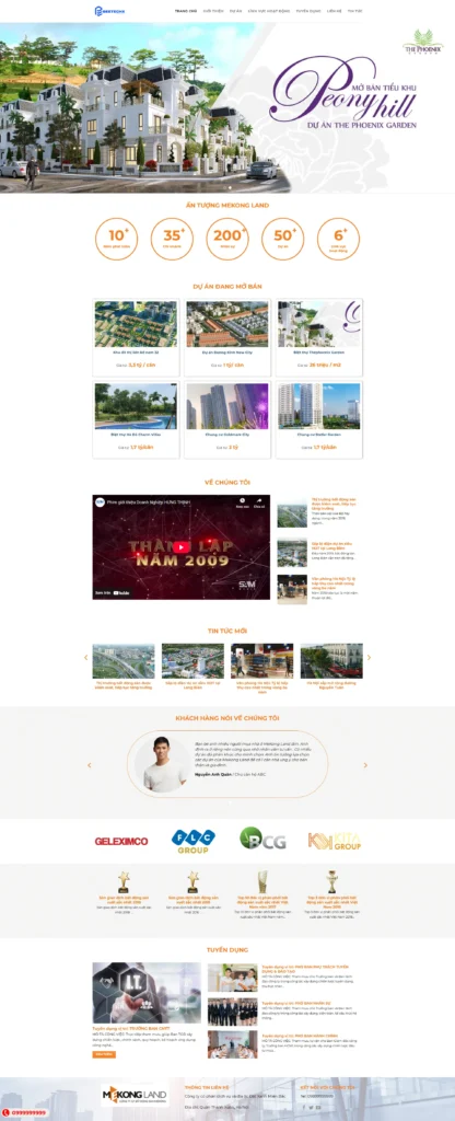 Mẫu Website Bất động sản 18